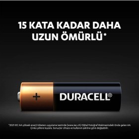 Resim Duracell LR6/MN1500 Blister AA Kalem Pil 10'lu 