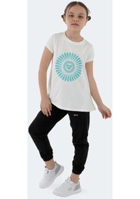 Resim Slazenger POSEIDON IN Kız Çocuk Tişört Ekru 