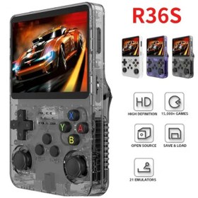 Resim R36s Oyun Konsolu Yeni Nesil El Atarisi 64gb 15.000+ Oyun 3siyah 