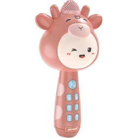 Resim Flameer Taşınabilir Kablosuz Bluetooth Karaoke Şarkı Için Değişim Şarkı Mıc Singing Çocuk Boys Pembe Yerel Müzik (Yurt Dışından) 