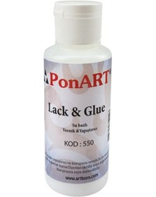 Resim Ponart Lack&Glue Su Bazlı Vernik & Yapıştırıcı 