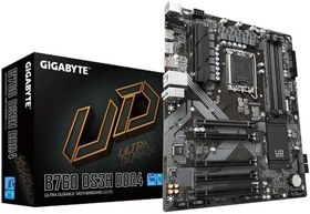 Resim GIGABYTE B760 DS3H DDR4 LGA1700 DDR4 5333MHz(OC) PCIe 4.0 M.2 NVMe Gigabit LAN USB 3.2 ATX Anakart 