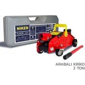 Resim Niken Carmind Arabalı Tekerlekli Araç Krikosu 2 Ton 