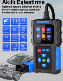 Resim Vgate Türkiye Vgate T200 Oto Arıza Tespit El Terminali TÜRKÇE MENÜ Bandrollü Cihaz 