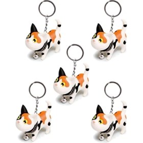 Resim Explosion1 5 Adet Anahtarlık Gösterişli Sevimli Kedi Tasarımı Bir Süs Veya Çantası Kedi Çiçeği (Yurt Dışından) 