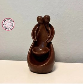 Resim Uretti - Pınar 2572 - El Yapımı Sarılan Sevgililer Geri Akış Tütsülük -kahverengi Kahverengi 