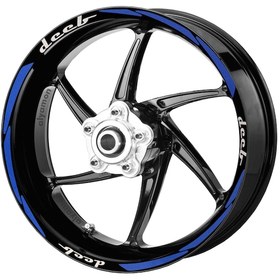 Resim Deeb Motosiklet Jant Şeridi Universal Mavi Beyaz Model S N11.34814 