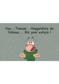 Resim Yeni Evli Kapı Önü Paspas Lovebug-t 