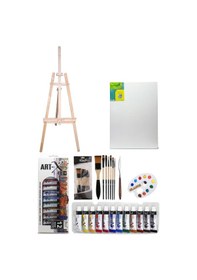 Resim Art-x Akrilik Boya Seti 12 Renk X 12ml Şövale Başlangıç Seti 