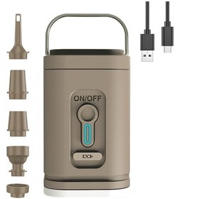 Resim Shineyee Usb Akıllı Hava Pompası: Dışarıda Kullanıma Uygun, 5 Fişli, Led Işıklı, Li-poly Batarya, Havalandırma-emme Fonksiyonu Kahverengi 