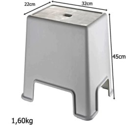 Resim Geseus Banyo Taburesi Büyük Boy Çok amaçlı Tabure Gri CLK-481 