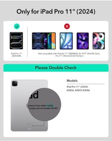 Resim UnDePlus iPad Pro 11inç M4/M5 Kılıf Kablosuz Dönebilen Klavyeli Case Keyboard 2024/2025 Uyumlu Siyah 