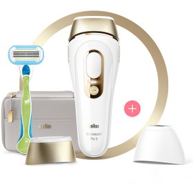 Resim Braun Silk Expert Pro 5 PL5154 400.000 Atımlı, 2 Başlıklı Yeni Nesil IPL + Tasarım Çanta | Braun Braun