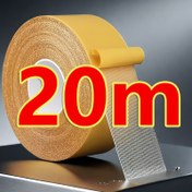 Resim 20m Rulo PE Çift Taraflı Bant, Süper Güçlü Su Geçirmez Şeffaf Yapıştırıcı Duvar, Fiberglas File, Ahşap, Plastik, Cam, Metal, Taş Yüzeyleri İçin 