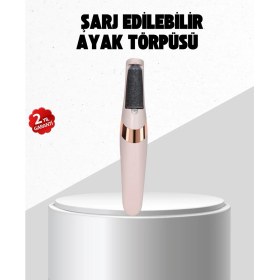 Resim USB Şarjlı Ayak Törpüsü Nasır Temizleyici Elektrikli 