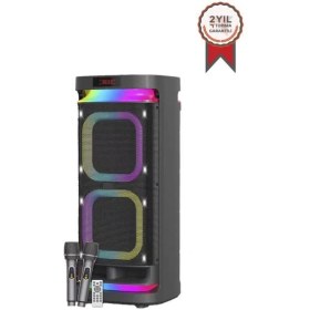 Resim Torima KTS-1991 LED Işıklı Mikrofonlu Kumandalı Bluetooth Hoparlör 