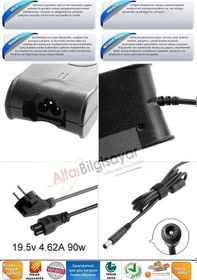 Resim Alfabilgisayar Dell Uyumlu Inspiron 15R N5110 Adaptör. Şarj Cihazı 90W Güçlü 
