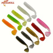Resim 50 Adet Paddle Tail Yumuşak Yem, Bionik Yüzgeçli Yem, Balıkçılık Aksesuarları 