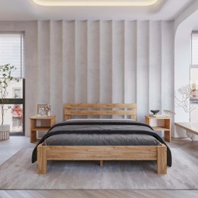 Resim Renazzo Letto Atlantik Mdf Karyola | Tek ve Çift Kişilik Yatak Uyumlu, Kolay Kurulum 