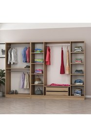 Resim Minar Kale190 6 Bölmeli 2 Çek Giyinme Dolabı Dore 