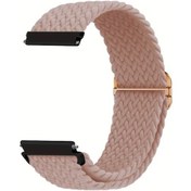 Resim Gaojunshop01 Fitbit Versa 1 2 Uyumlu Koyu Pembe Esnek Nylon Kayış Koşu Spor Bileklik 