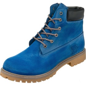 Resim Costo Shoes 45 46 47 48 49 50 Numaralarda TLAND0802 Saks Mavi Nubuk Timber Land Style Büyük Numara Erkek Bot Geniş Kalıp 