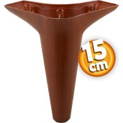 Resim Badem10 Aspen Lüks Mobilya Kanepe Koltuk Tv Ünitesi Baza Yükseltici Ayağı Ayakları 15 Cm Ahşap Desenli Ayak 