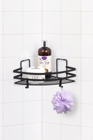 Resim Okyanus Home Magic Fix Sihirli Yapışkan Siyah Lamalı Kancalı Üçgen Köşelik 