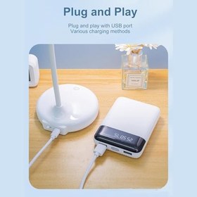 Resim Coverzone 36cm Modern Masa Lambası Felexible Boyun Tasarımı Oturma Odası Başucu Lambası Restoran Bar Masa Lambası USB Şarj Edilebilir Masa Lambası 1978 