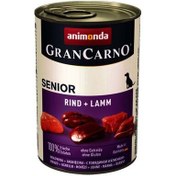 Resim Animonda 082737 Gran Carno Sığır Etli ve Kuzulu Yaşlı Köpek Konservesi 400 Gr 