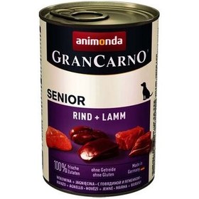 Resim Animonda 082737 Gran Carno Sığır Etli ve Kuzulu Yaşlı Köpek Konservesi 400 Gr 