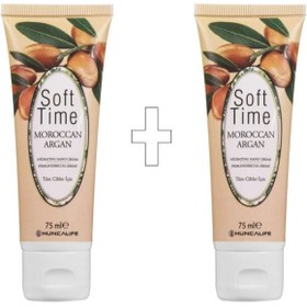 Resim Soft Time Argan Yağlı Gençleştirici 2 Adet El Kremi 75 Ml Argan 