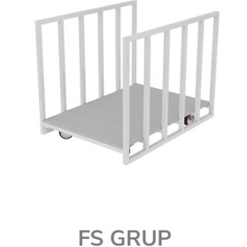 Resim FSHOME FS GRUP | Tekerlekli Kumaş Taşıma Arabası - 300 kg Kapasiteli Paket/Depo Taşıma Arabası 