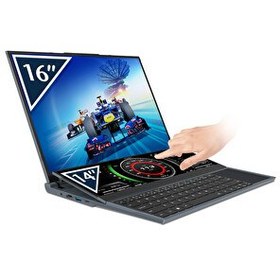 Resim Quadro DS1630 Ci7 10850H 16" + 14" Dokunmatik 16 GB RAM 512 GB NVMe SSD FRD Type C PCI EXP Çift Ekran FreeDOS Laptop 