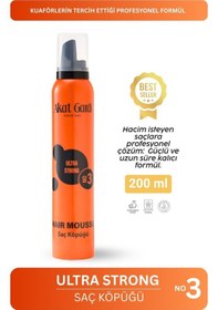Resim Akat Gardi Saç Köpüğü Ultra Strong No:3 Turuncu 200 Ml 