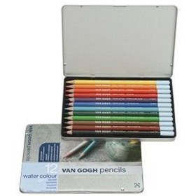 Resim Talens Van Gogh Watercolor Pencil Aquarel Boya Metal Kutu 12 Renk 