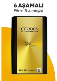 Resim Gold Siyah Pompasız Su Arıtma Cihazı 6 Aşamalı Alkali Filtreli 