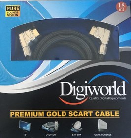 Resim DİGİWORLD Premıum Gold Scart Cablo 1.8 Metre 