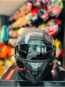 Resim Universal UNİVERSAL VIRTUE CARBON ÇENE AÇILIR GÜNEŞ VİZRLÜ MOTOSİKLET KASKI (SİYAH- GRİ) 