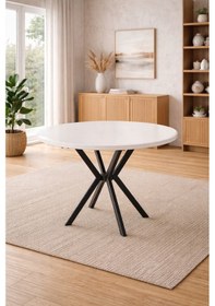 Resim Aris Modern Masa Sandalye Takımı - 4 Kişilik Mutfak Masası Ve Sandalye Seti Gri 