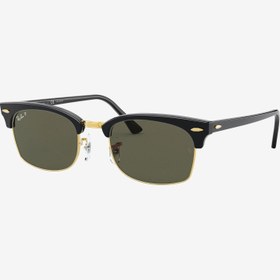 Resim RAY-BAN 0RB3916 Clubmaster Square Unisex Shiny Siyah Güneş Gözlüğü 