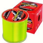 Resim 500m/1640ft Ağır Hizmet Tipi Florokarbon Balık Misinası - Neon Yeşil & Şeffaf, Ultra Hassas, 4.4kg-21kg Kopma Direnci, Tuzlu/Tatlı Su için Hızlı Batma Hızı, Levrek, Turna, Alabalık, Somon için Uzun Mesafe Atış Misinası - Gece Balıkçılığı ve Düşük Görünürlükli Yemler için İdeal - Düşük Görünürlük 