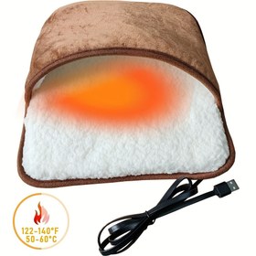 Resim USB ayak ısıtıcısı, yıkanabilir ısıtmalı ayak pedi, konforlu kışlık elektrikli ayakkabı, güvenli düşük voltajlı ev ısıtıcısı 122-140 °F, Kış Sıcaklığı,Yıkanabilir Tasarım,Taşınabilir Isıtıcı,Yumuşak Kumaş,Çok Fonksiyonlu Isıtıcı,Termal Ayak Pedi,Kış Seyahatçileri 
