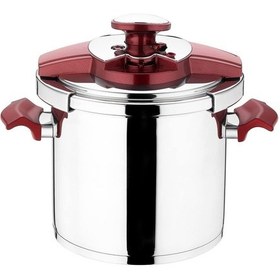 Resim Aryıldız Milano 5.5 L Düdüklü Tencere - Rose Gümüş - Pembe 