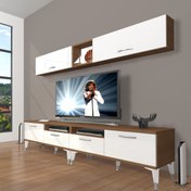 Resim Decoraktiv Eko 5200 Mdf Silver Tv Ünitesi Tv Sehpası - Ceviz - Beyaz 