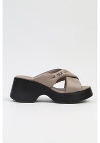 Resim Pierre Cardin Pc-7196- 3968 Vizon-kadın Platform Terlik Vizon 