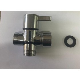 Resim HMS Banyo Robot Duş Seti Yönlendirici musluk 1/2-1/2-1/2 REKORLU Krom 