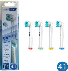 Resim Comfy + X Cross Oral-b Uyumlu Diş Fırçası Başlıkları + Fırça Koruma Kapağı 