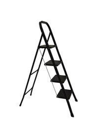 Resim 4 Basamaklı Metal Merdiven Hardy Siyah 