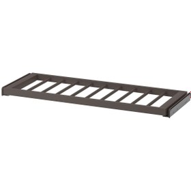 Resim IKEA KOMPLEMENT koyu gri 100x35 cm sürgülü pantolon askısı 